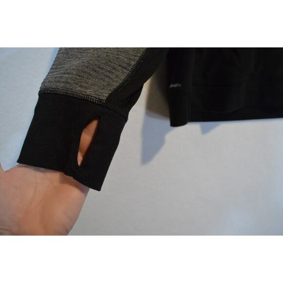Adidas Womens Pullover Sweatshirt XXL Mock Neck Long Sleeve Half Zip Black - Picture 5 of 11
